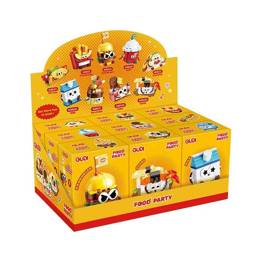GUDI 40802 Food Party 9-Pack