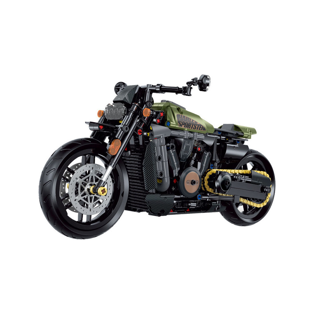 SHUANGGAO GL60514 1:8 Green Harley
